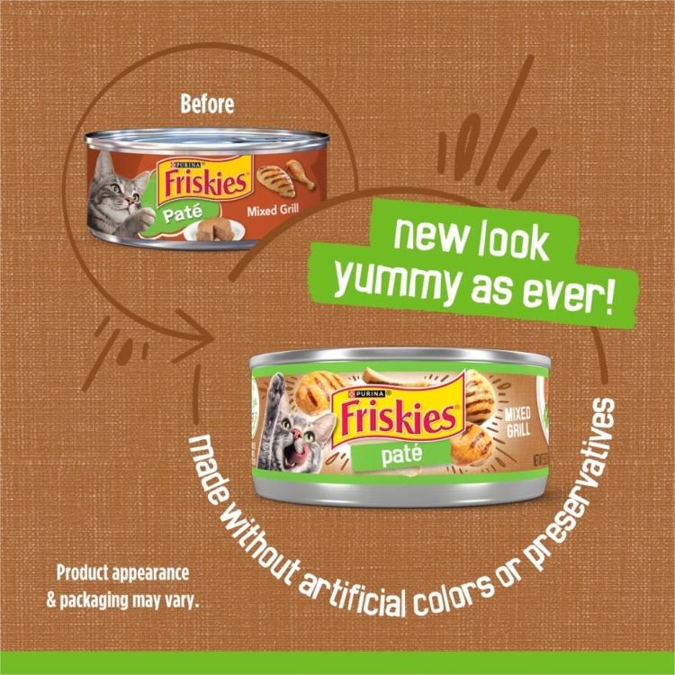 فريسكاس طعام القطط الرطب باتيه مكس جريل