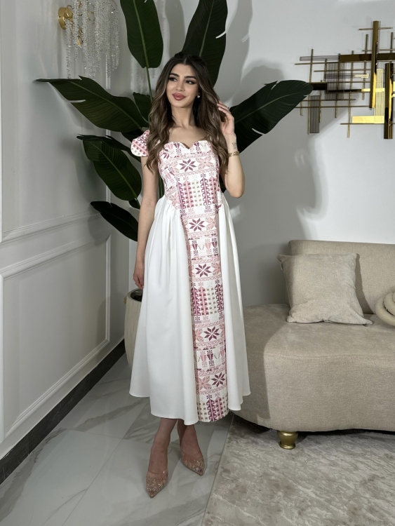   White Henna Dress (مسك)