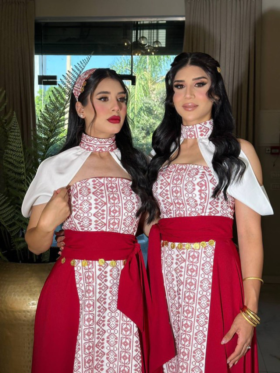 Henna Embroidery Dress(RED)