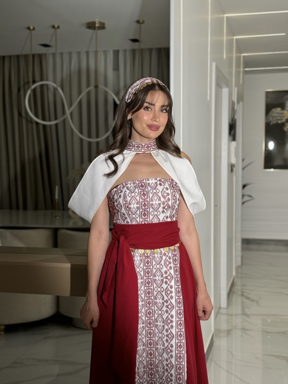 Henna Embroidery Dress(RED)