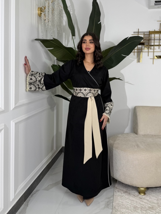 جلابية ملفته  Wrapped Belted Jalabiya 