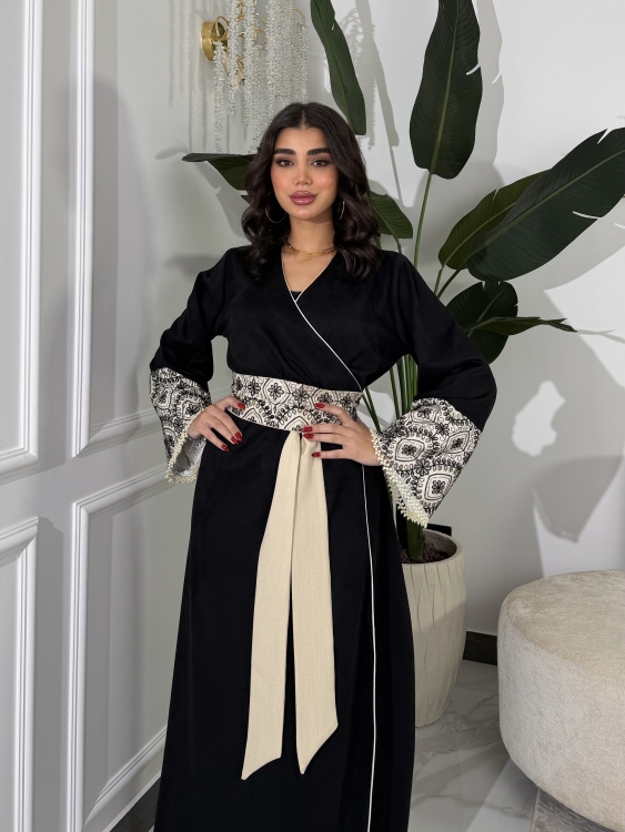 جلابية ملفته  Wrapped Belted Jalabiya 