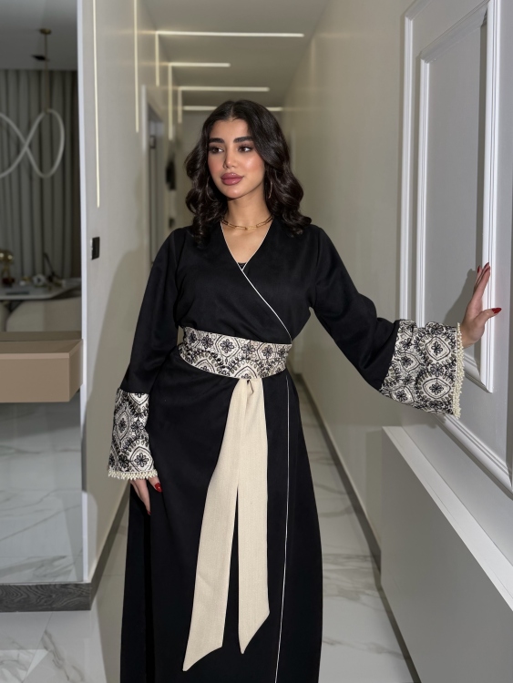 جلابية ملفته  Wrapped Belted Jalabiya 