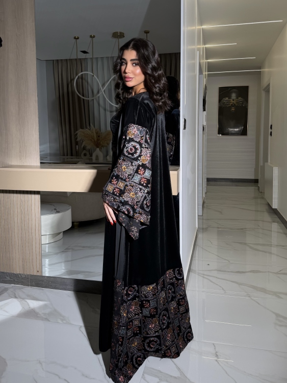 Luxury Velvet Bisht & Dress Set  جلابية الدانه