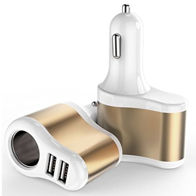 موزع سيارة  2 مداخل ولاعة و مدخلين يو اس بي 