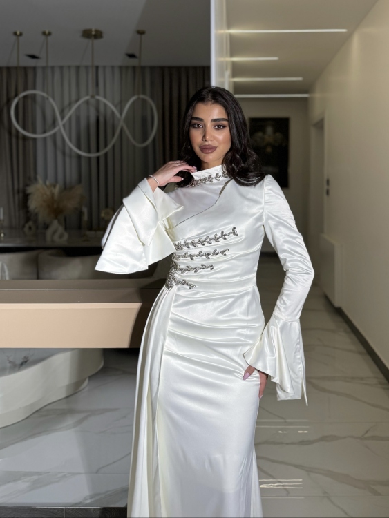 فستان ياسمين Long Sleeve Elegant Dress 
