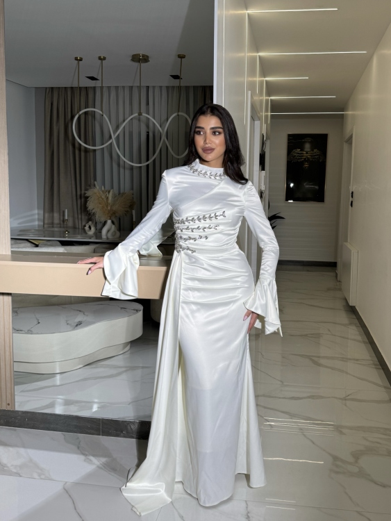فستان ياسمين Long Sleeve Elegant Dress 