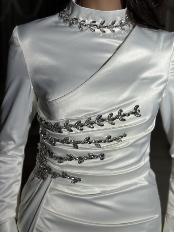 فستان ياسمين Long Sleeve Elegant Dress 