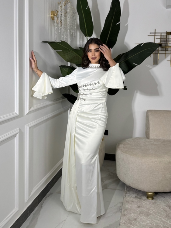 فستان ياسمين Long Sleeve Elegant Dress 
