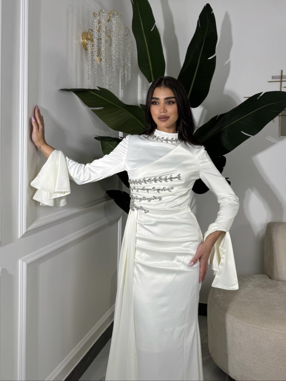 فستان ياسمين Long Sleeve Elegant Dress 