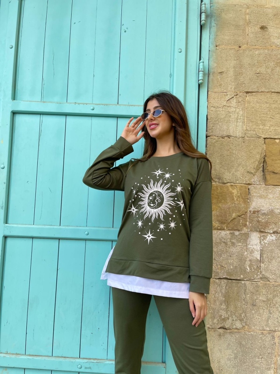 Drop Shoulder Sweatshirt & Sweatpants