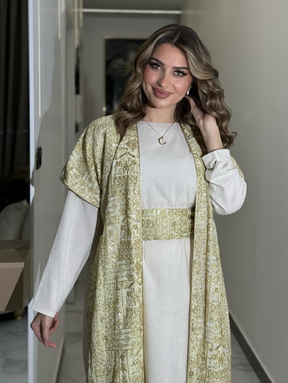 Full Detailed Abaya & Dress Set جلابية شموخ