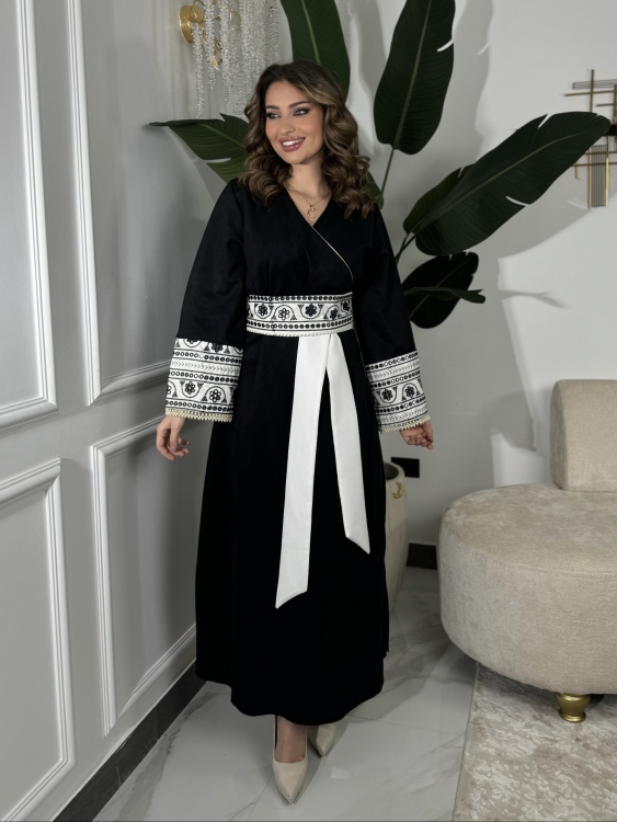 جلابية ملفته  Wrapped Belted Jalabiya 