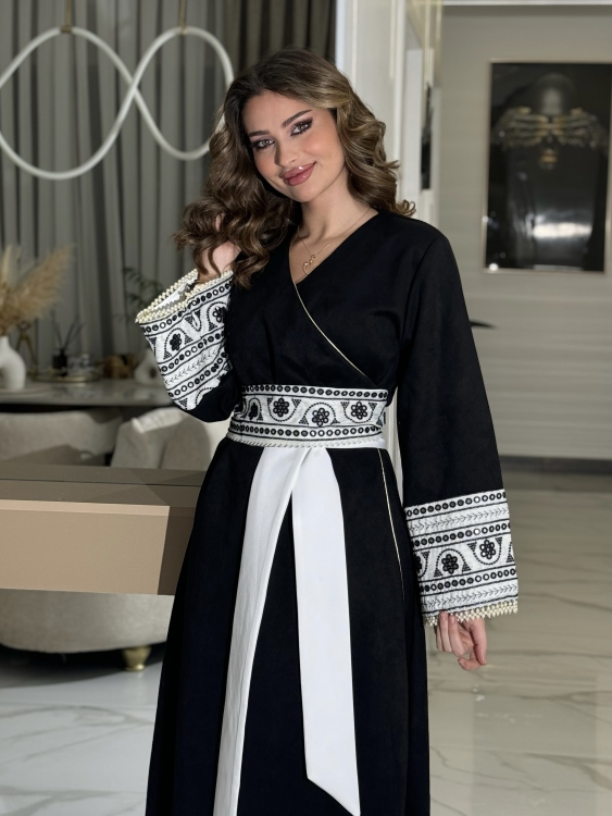جلابية ملفته  Wrapped Belted Jalabiya 