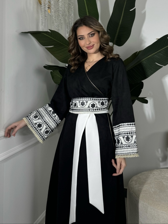 جلابية ملفته  Wrapped Belted Jalabiya 
