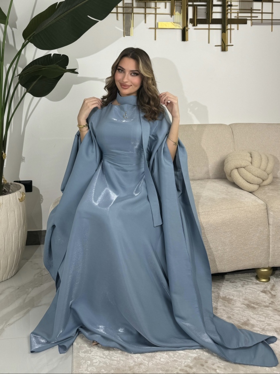 جلابية ملاك Batwing Sleeve Long Dress