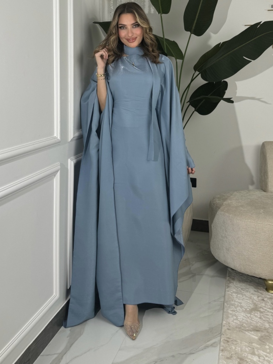 جلابية ملاك Batwing Sleeve Long Dress