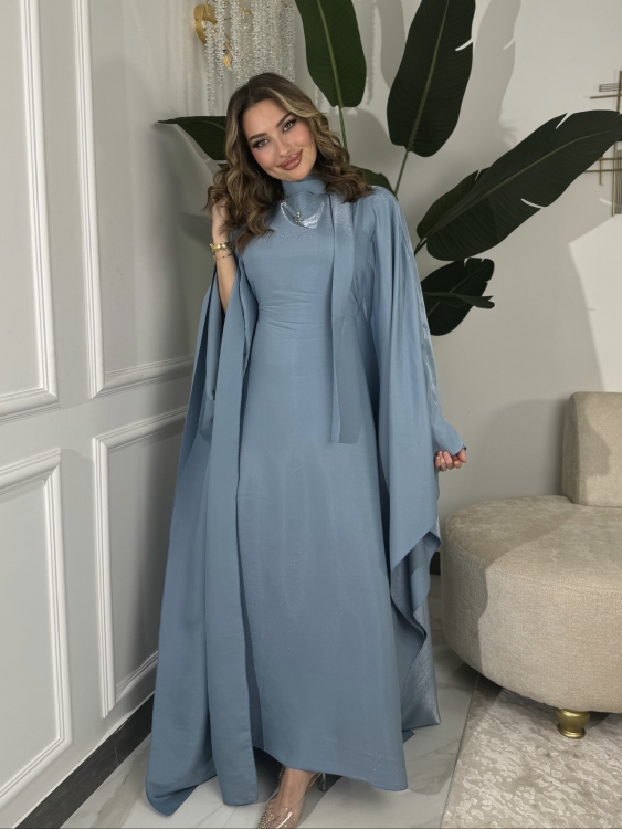 جلابية ملاك Batwing Sleeve Long Dress