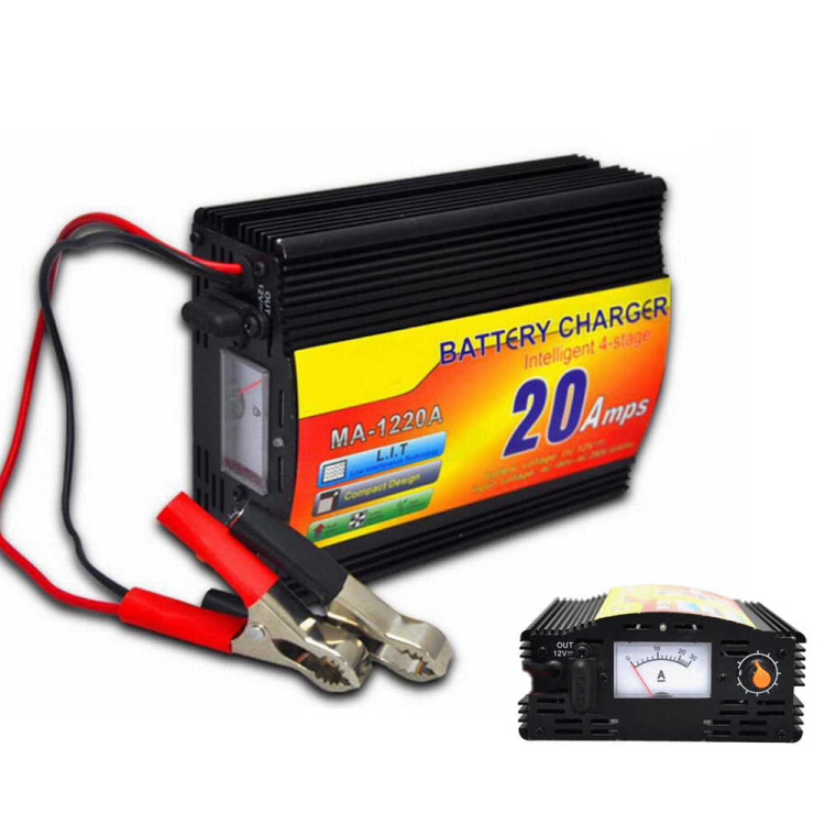 شاحن بطارية 12v فولت بقدرة 20 امبير