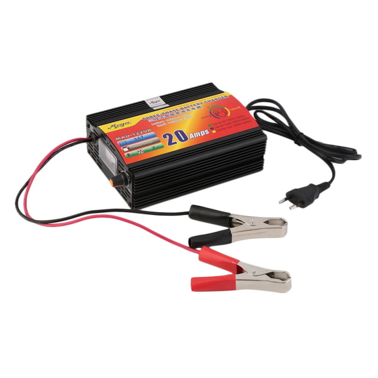 شاحن بطارية 12v فولت بقدرة 20 امبير
