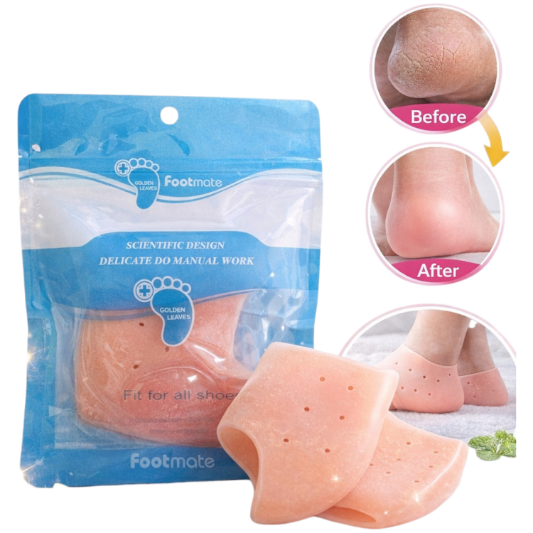 واقي الكعب السيليكوني لعلاج وحماية تشقق الكعب وجفاف القدمين