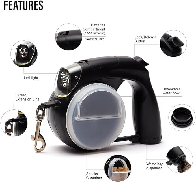 مقود للكلاب متعدد الوظائف 