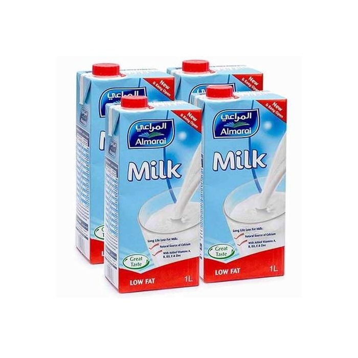 المراعي حليب سائل قليل دسم1لتر*4
