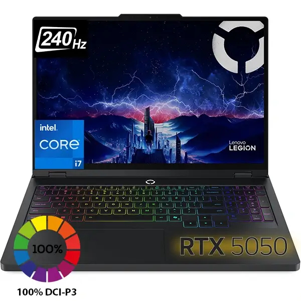LENOVO LEGION PRO 5 16IRX10, CORE I7-14650HX , RTX 5050 8GB GDDR7, 16GB DDR5, 512GB SSD, 16.0" IPS 240HZ 2.5K WQXGA