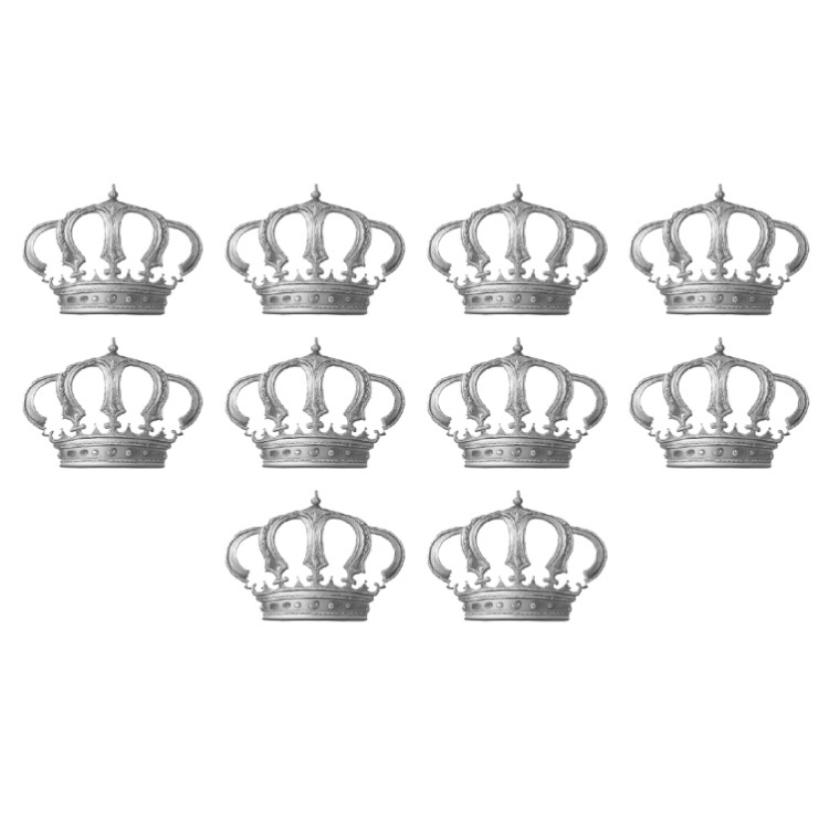 10 ستيكرات تاج المملكة الاردنية الهاشمية سلفر 