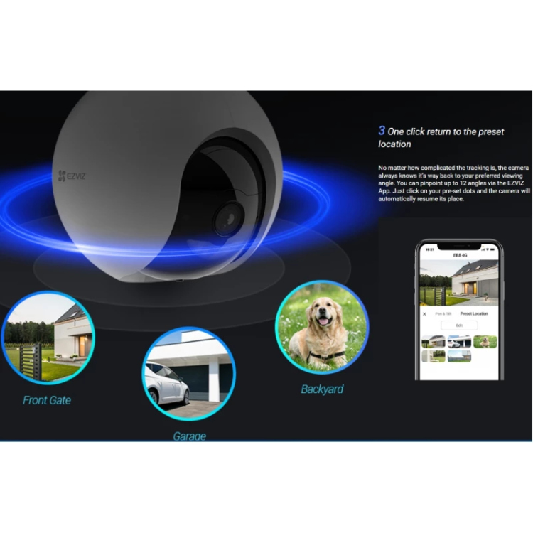 EZVIZ CB8C LITE LITHIUM KIT 4MP, SIM 4G -WI-FI 6 - OUTDOOR- SOLAR 8W - BATTERY LITHIUM , IP65 WATERPROOF, MICRO SD  UP TO 512GB