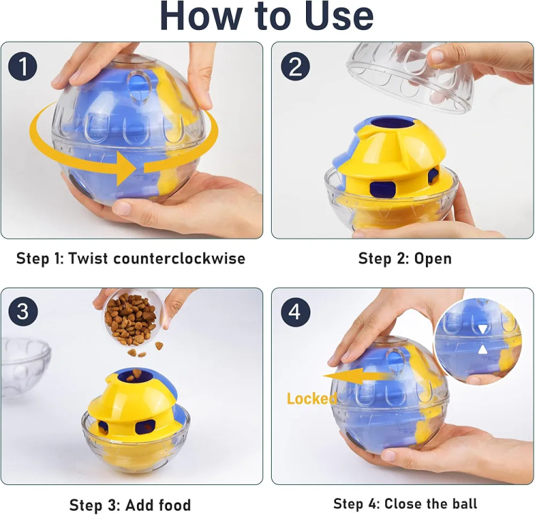 لعبه تفاعليه للقطط والكلاب تهدف لتقليل الطعام والزيادة النشاط 