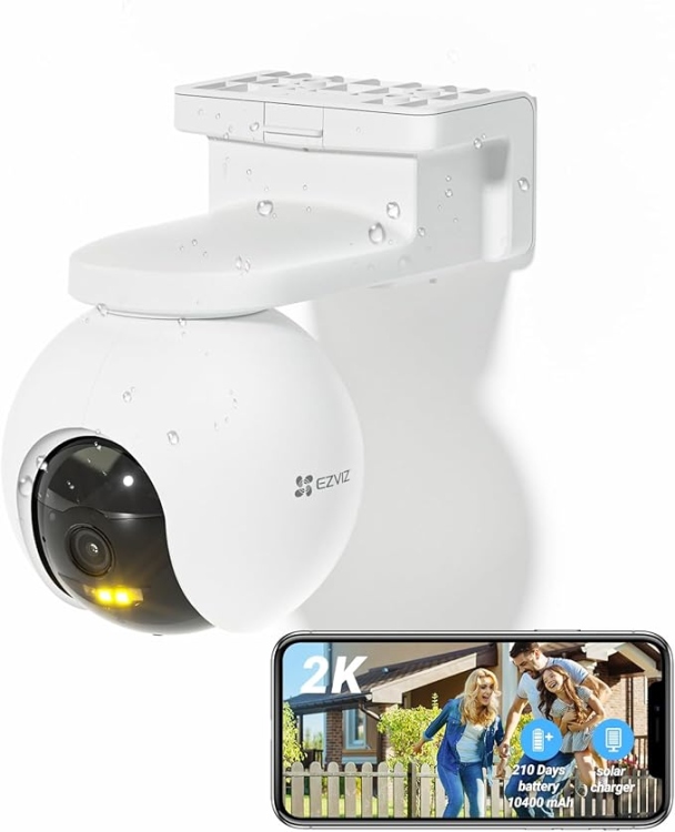 EZVIZ CB8 T (2K) - OUTDOOR-  BATTERY 10400 UP TO 210 DAYS , IP65 WATERPROOF, MICRO SD  UP TO 256GB