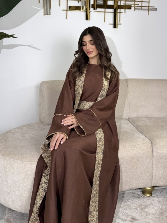 Long Sleeve Dress & Abaya Set لولوه 