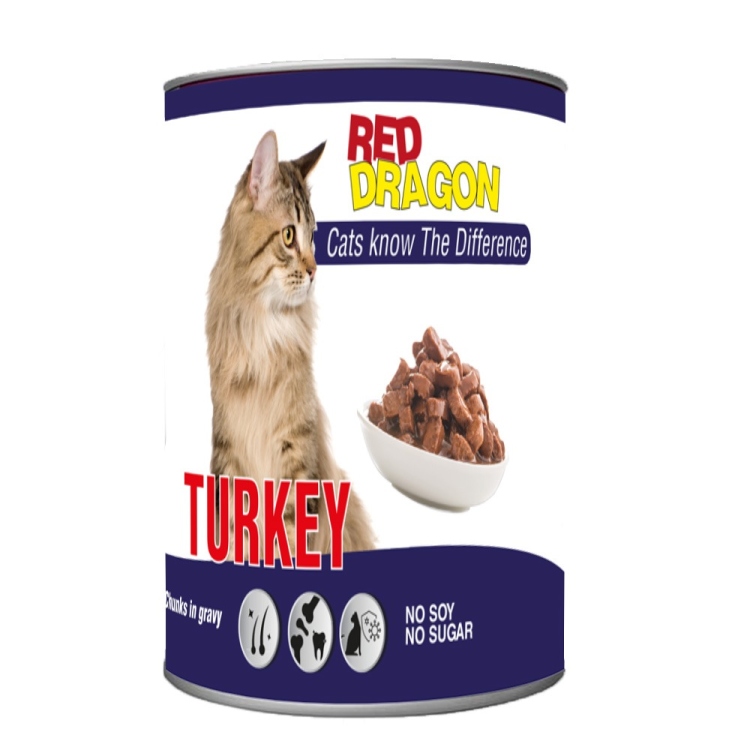 Red dragon wet food Turkeyعدد 24 علبه