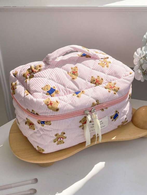 Cute bears makeup bag