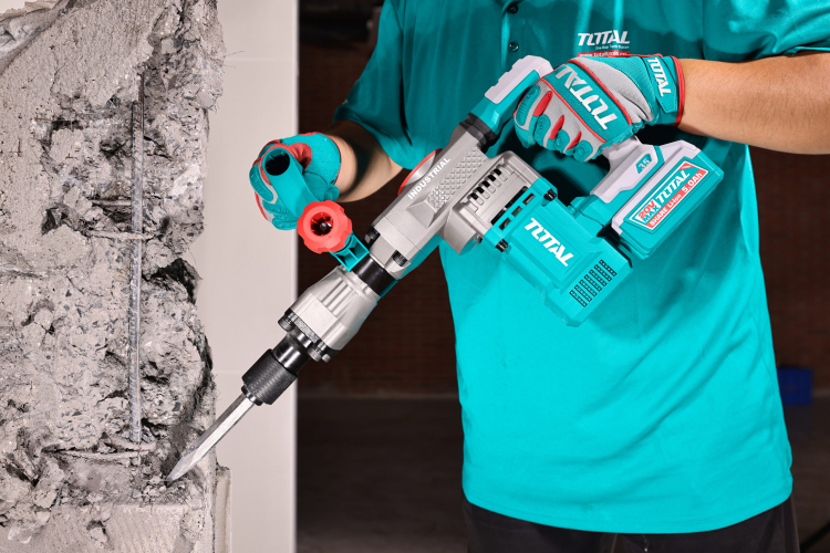 همر عفريتة شحن 20 فولت – 16 جول محرك بدون فحمات مع بطاريتين 5.0 أمبير من توتال (TDBLI203582)