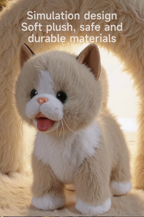 قطة حساس اكبر حجم م ع اعادة الكلام وتحريك لسان  وموسيقى وحساس