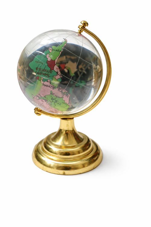 منظر على شكل كرة أرضية بلورية