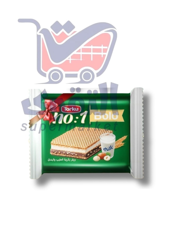 نمبر ون ويفر بكريمة الحليب وبندق*4