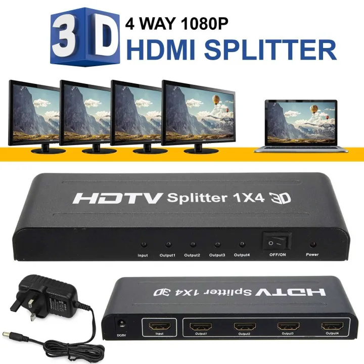 موزع شاشات رباعي HD