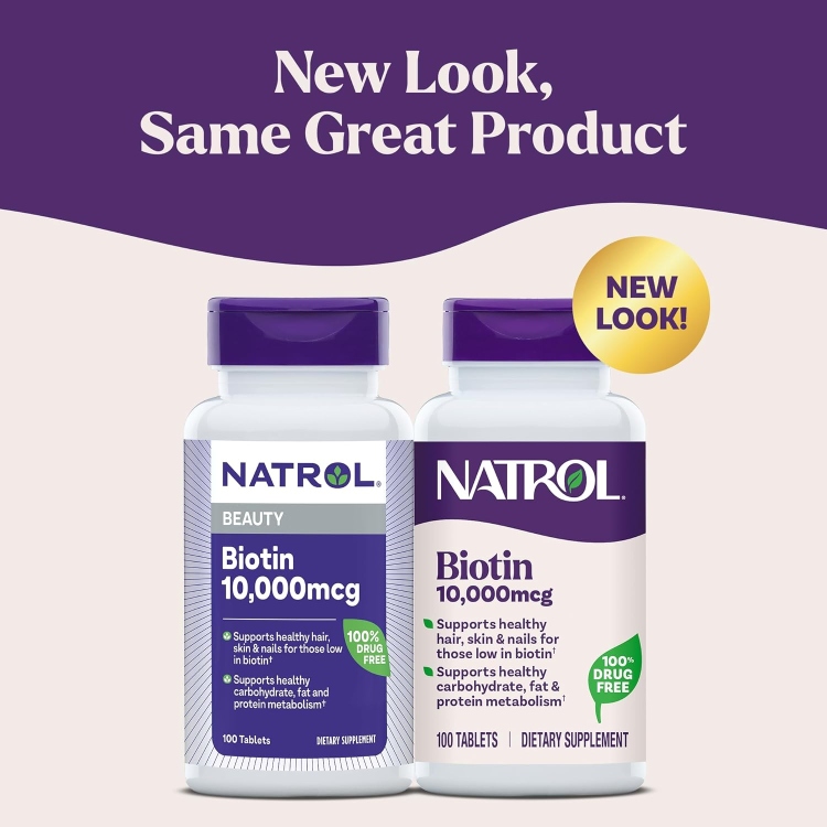 Natrol, Biotin 10,000 mcg (100 Teblets) 