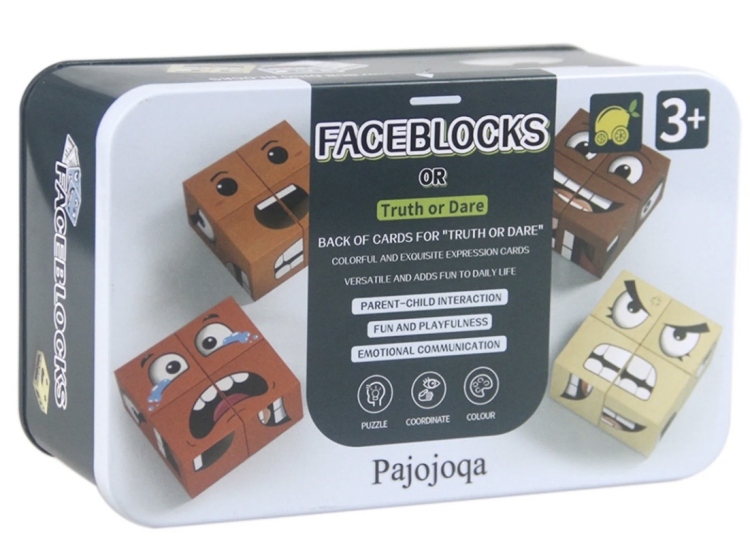 لعبة مكعبات الوجوه 