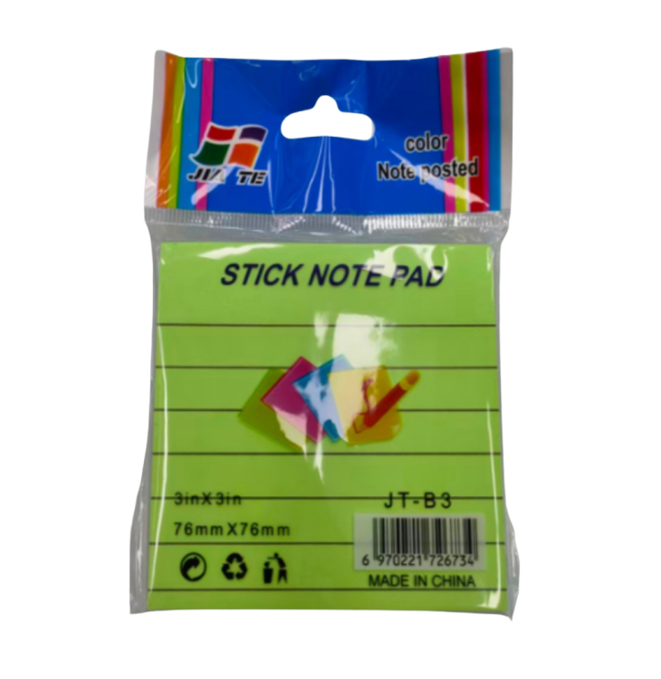 ورق ملاحظات باشكال واحجام مختلفه