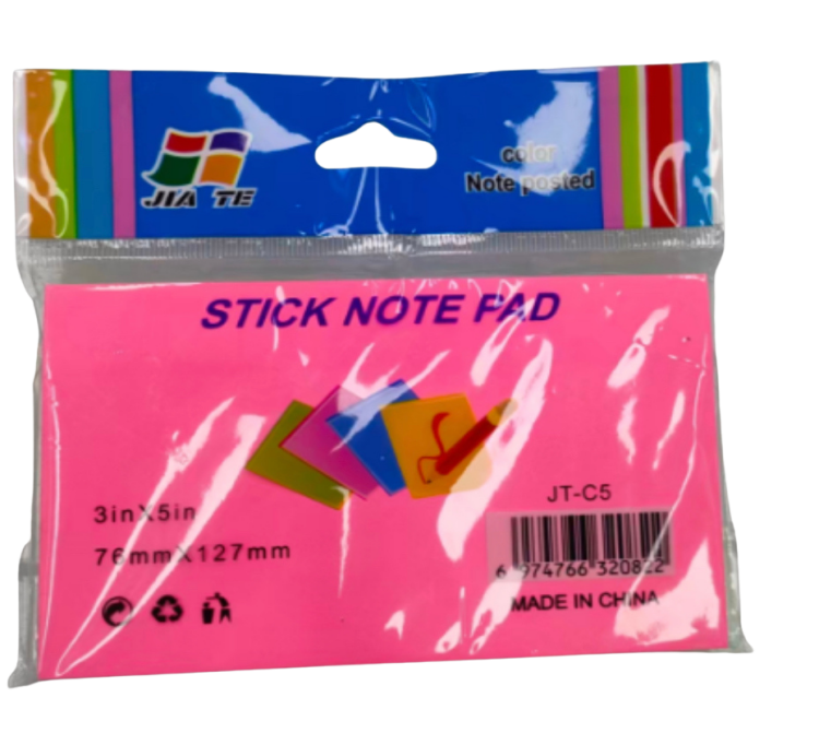 ورق ملاحظات باشكال واحجام مختلفه