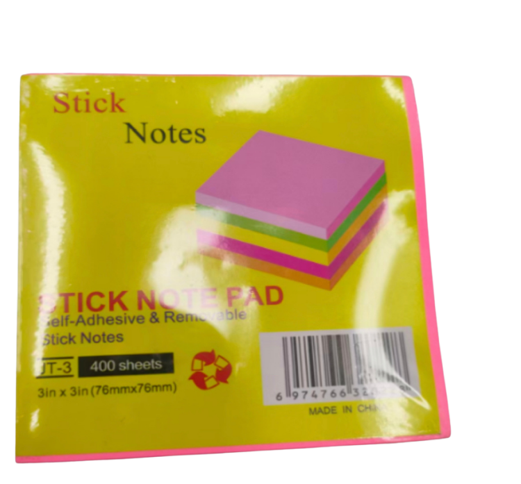 ورق ملاحظات باشكال واحجام مختلفه