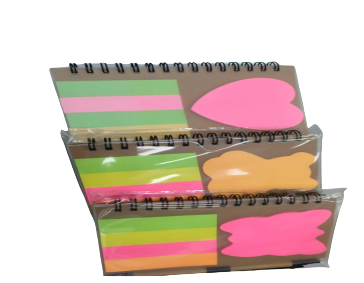 ورق ملاحظات باشكال واحجام مختلفه