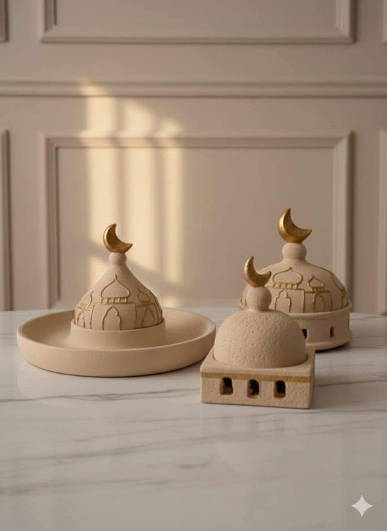 طقم الضيافة مع المبخرة 