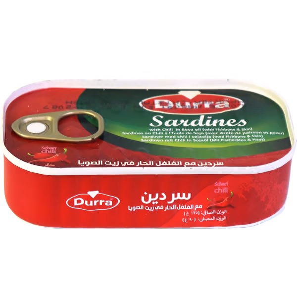الدرة سردين فلفل حار 125غ