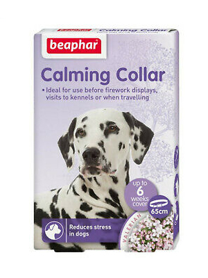 calming collar and reduces stress for dogs
