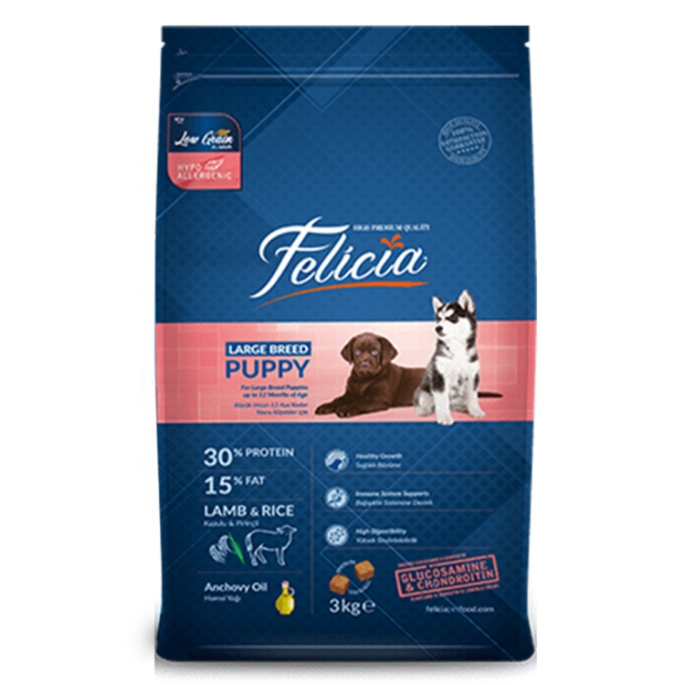 Felicia puppy dog for medium or large breed lamb